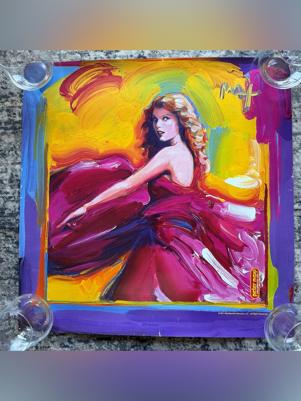 Taylor Swift Peter Max Speak Now Lithograph Unsigned